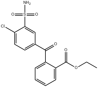 Chlorthalidone Acid Ethyl Ester Struktur