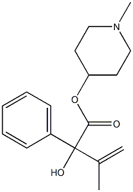 α-(1-Methylethenyl)-α-hydroxybenzeneacetic acid 1-methyl-4-piperidyl ester Struktur