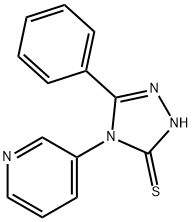 5-phenyl-4-(pyridin-3-yl)-4H-1,2,4-triazole-3-thiol Struktur