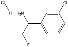 1-(3-CHLOROPHENYL)-2-FLUOROETHANAMINE Struktur