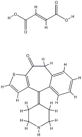 Norketotifen hydrogen fumarate Struktur