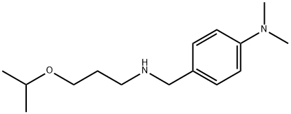 N,N-dimethyl-4-({[3-(propan-2-yloxy)propyl]amino}methyl)aniline Struktur