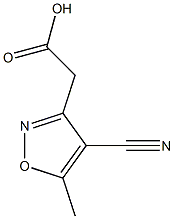 3-Isoxazoleaceticacid,4-cyano-5-methyl-(9CI) Struktur