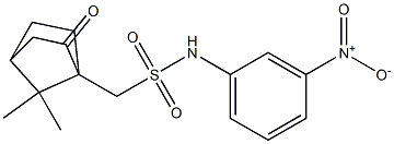 (7,7-dimethyl-2-oxobicyclo[2.2.1]hept-1-yl)-N-{3-nitrophenyl}methanesulfonamide Struktur