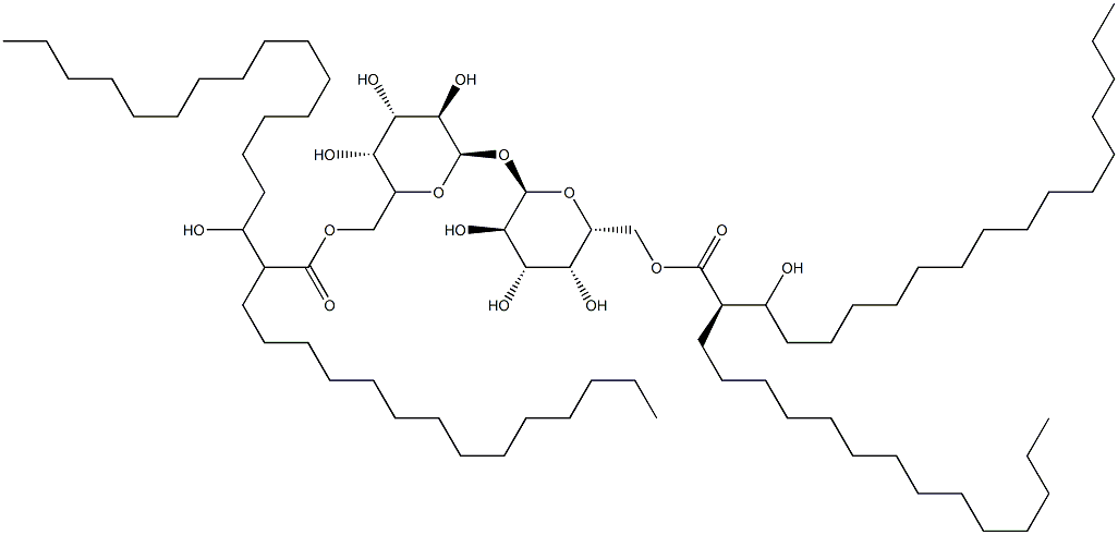 6,6'-di-O-corynomycolyl galactopyranosyl-galactopyranoside Struktur