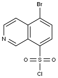 5-BROMOISOQUINOLINE-8-SULFONYL CHLORIDE Struktur