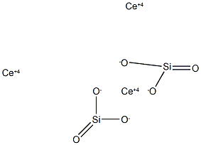 cerium(4+) silicate(3:2) Struktur