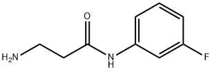 N~1~-(3-fluorophenyl)-beta-alaninamide(SALTDATA: HCl) Struktur