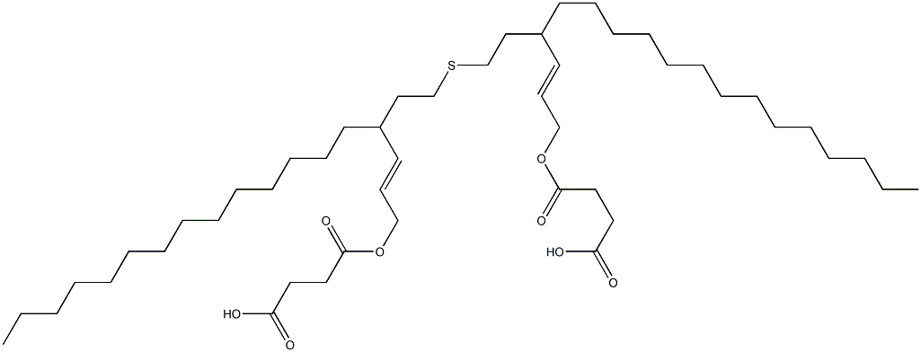 4,4'-thiodiethylene hydrogen -2-octadecenylsuccinate Struktur