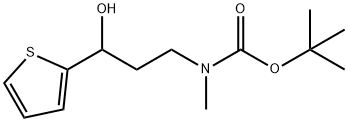 3-Hydroxy-3-(2-thienyl)propyl]MethylcarbaMic Acid 1,1-DiMethylethyl Ester Struktur