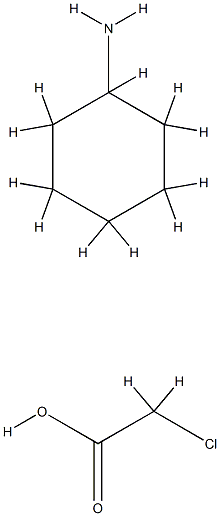 chloroacetic acid, compound with cyclohexylamine (1:1) Struktur