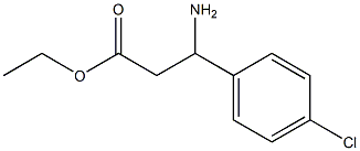 ethyl 3-amino-3-(4-chlorophenyl)propanoate Struktur