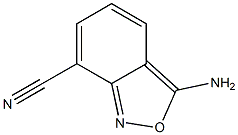 2,1-Benzisoxazole-7-carbonitrile,3-amino-(9CI) Struktur