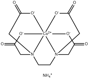 diammonium [[N,N'-ethylenebis[N-(carboxymethyl)glycinato]](4-)-N,N',O,O',ON,ON']cobaltate(2-) Struktur