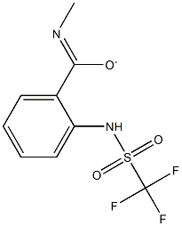 Benzamide,  N-methyl-2-[[(trifluoromethyl)sulfonyl]amino]-,  ion(1-) Struktur