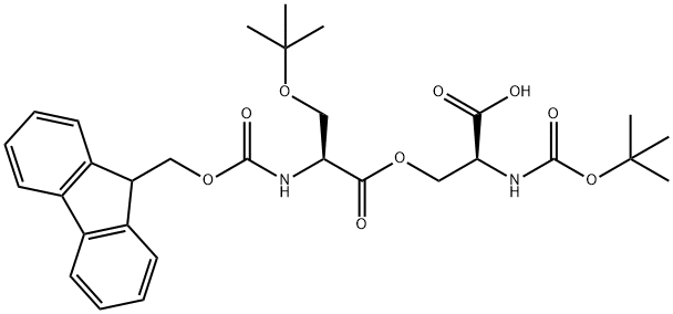 Boc-Ser(Fmoc-Ser(tBu))-OH Struktur