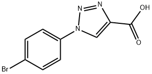 1-(4-bromophenyl)-1H-1,2,3-triazole-4-carboxylic acid Struktur