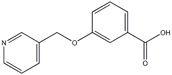 3-(pyridin-3-ylmethoxy)benzoic acid Struktur