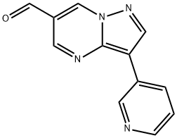 3-Pyridin-3-yl-pyrazolo[1,5-a]pyrimidine-6-carbaldehyde Struktur