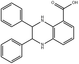 2,3-Diphenyl-1,2,3,4-tetrahydro-quinoxaline-5-carboxylic acid Struktur