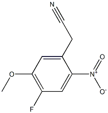 2-(4-fluoro-5-methoxy-2-nitrophenyl)acetonitrile Struktur