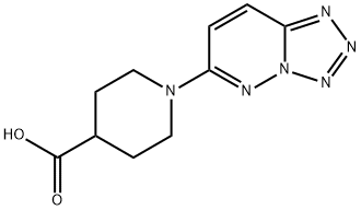 1-TETRAZOLO[1,5-B]PYRIDAZIN-6-YLPIPERIDINE-4-CARBOXYLIC ACID Struktur