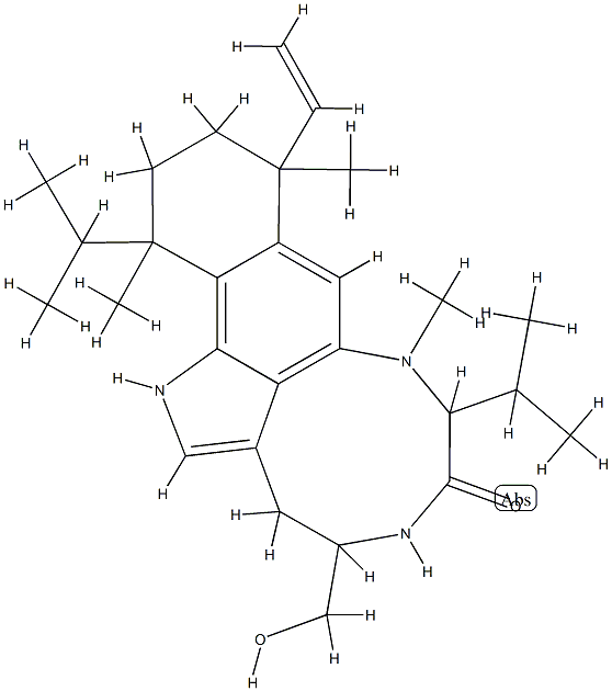 des-O-methylolivoretin C Struktur