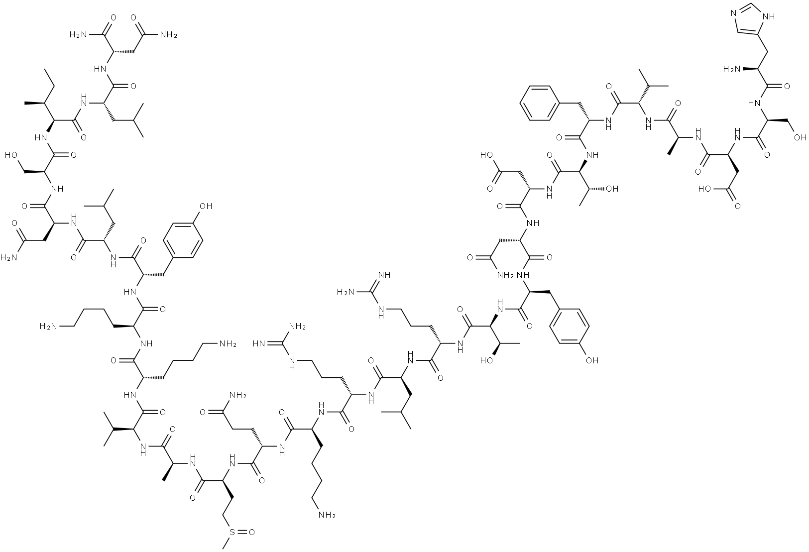 VIP SULFOXIDE (HUMAN, BOVINE, PORCINE, RAT) Struktur