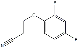 3-(2,4-difluorophenoxy)propanenitrile Struktur