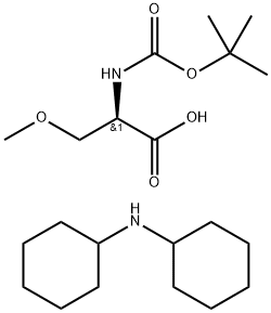 DicyclohexylaMine (R)-2-((tert-butoxycarbonyl)aMino)-3-Methoxypropanoate Struktur