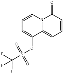 4-Oxo-4H-Quinolizin-9-Yl Trifluoromethanesulfonate Struktur