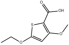 2-Thiophenecarboxylicacid,5-ethoxy-3-methoxy-(9CI) Struktur