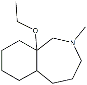 1H-2-Benzazepine,9a-ethoxydecahydro-2-methyl-(9CI) Struktur