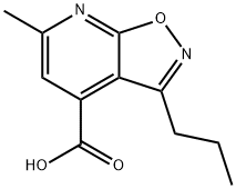 6-methyl-3-propylisoxazolo[5,4-b]pyridine-4-carboxylic acid Struktur