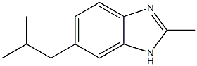 Benzimidazole, 5(or 6)-isobutyl-2-methyl- (7CI) Struktur