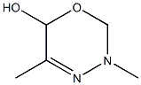 2H-1,3,4-Oxadiazin-6-ol,3,6-dihydro-3,5-dimethyl-(9CI) Struktur