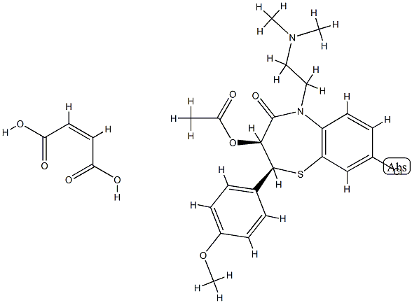 化合物 CLENTIAZEM MALEATE 結(jié)構(gòu)式