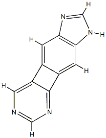 1H-Pyrimido[4,5:3,4]cyclobuta[1,2-f]benzimidazole(9CI) Struktur