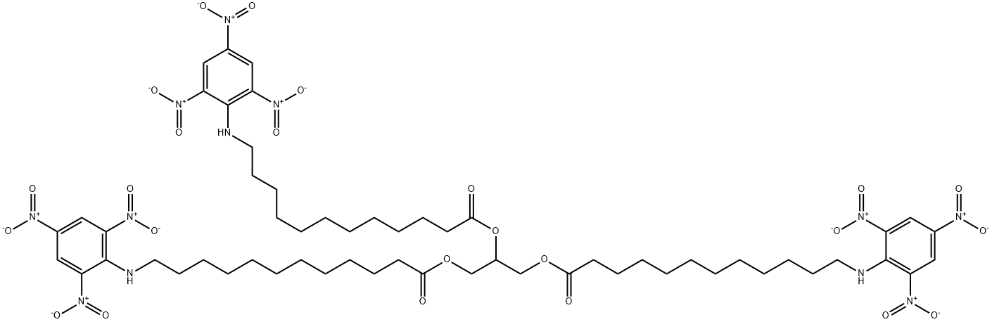 trinitrophenylaminolauryl triglyceride Struktur