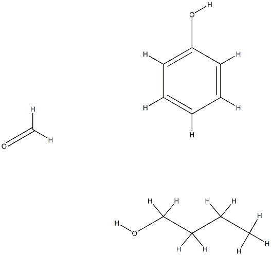 Formaldehyde, reaction products with Bu alcohol and phenol Struktur