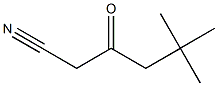 5,5-dimethyl-3-oxohexanenitrile Struktur