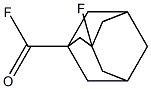 Tricyclo[3.3.1.13,7]decane-1-carbonyl fluoride, 3-fluoro- (9CI) Struktur