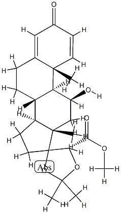 methyl 17,20-acetonidodihydroprednisolonate Struktur