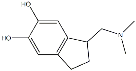 1H-Indene-5,6-diol,1-[(dimethylamino)methyl]-2,3-dihydro-(9CI) Struktur