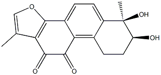 (6R)-6,7,8,9-Tetrahydro-6β,7β-dihydroxy-1,6-dimethylphenanthro[1,2-b]furan-10,11-dione Struktur