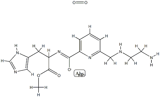 iron(II)-methyl 2-(2-aminoethyl)aminomethylpyridine-6-carboxylhistidinate Struktur