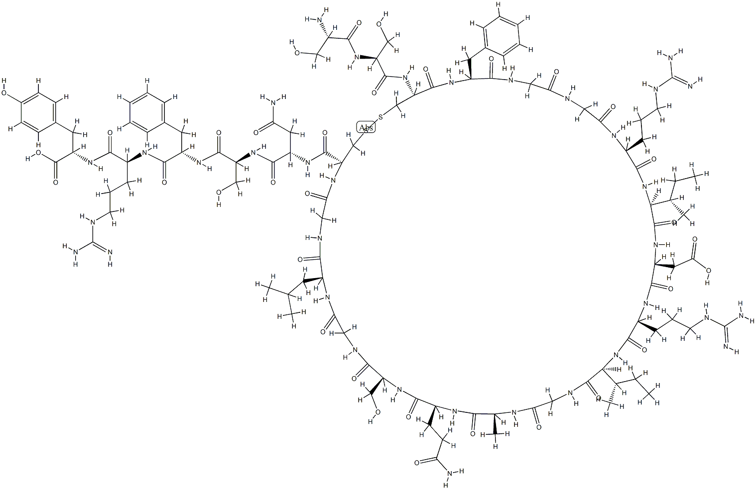 atriopeptin III Struktur