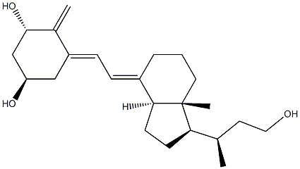 1,23-dihydroxy-24,25,26,27-tetranorvitamin D3 Struktur