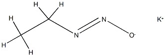 (E)-POTASSIUMPROPANEDIAZOTATE Struktur