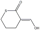 Valeric acid, 2-(hydroxymethylene)-5-mercapto-, delta-(thio lactone) (6CI) Struktur